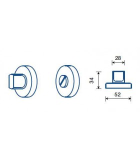 Poignée béquille de porte ou fenêtre ALESSIA  - Frascio