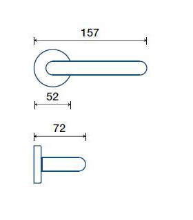 Poignée béquille de porte ou fenêtre ALESSIA  - Frascio