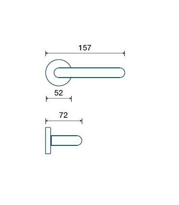 Poignée béquille de porte ou fenêtre ALESSIA  - Frascio