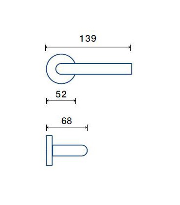 Poignée béquille de porte ou fenêtre LOFT  - Frascio