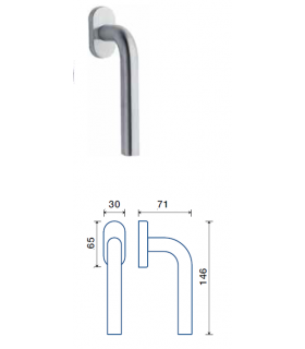 Poignée béquille de porte ou fenêtre LOFT  - Frascio