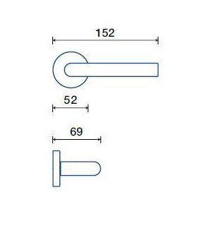 Poignée béquille de porte ou fenêtre LUCIA  - Frascio