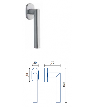 Poignée béquille de porte ou fenêtre LUCIA  - Frascio