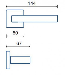 Poignée béquille de porte ou fenêtre BETA - Frascio