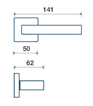 Poignée béquille de porte ou fenêtre ALFA - Frascio