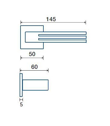 Poignée de porte et fenêtre modèle RAKE QT - Frascio