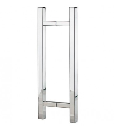 Paire de Poignée baton inox tube carré