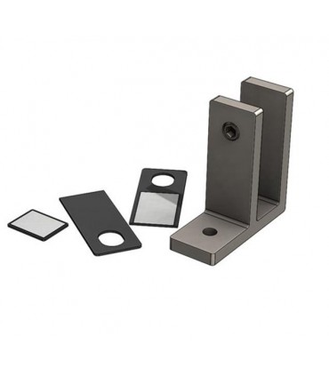 Raidisseur mur verre à 90° pour garde-corps en verre