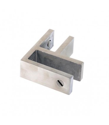 Raidisseur verre sur verre à 90° pour garde-corps en verre