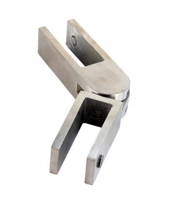 Raidisseur articulé verre sur verre pour garde-corps en verre