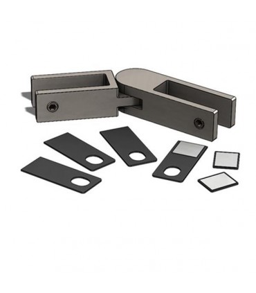 Raidisseur articulé verre sur verre pour garde-corps en verre