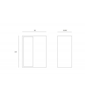 Poignée  encastrée série M2 pour porte coulissante en bois