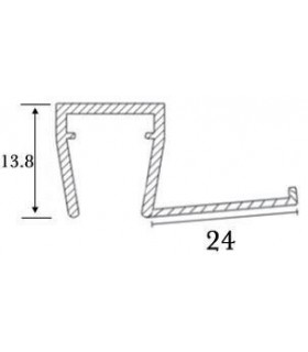 Joint d'étanchéité bas de porte lèvre déportée série S.5720 Joint d'étanchéité bas de porte lèvre déportée série S.5720