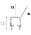 Joint d'étanchéité bas de porte lèvre déportée, racleur série S.5722