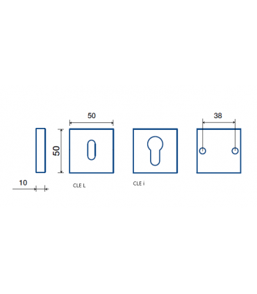 Poignée béquille de porte ou fenêtre LOREDANA SQUARE - Frascio