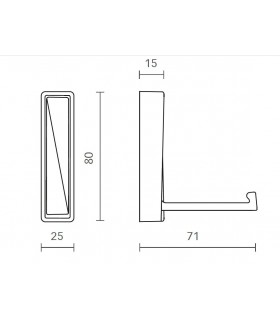 Patère porte manteaux série 1340 retractable