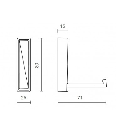 Patère porte manteaux série 1340 retractable