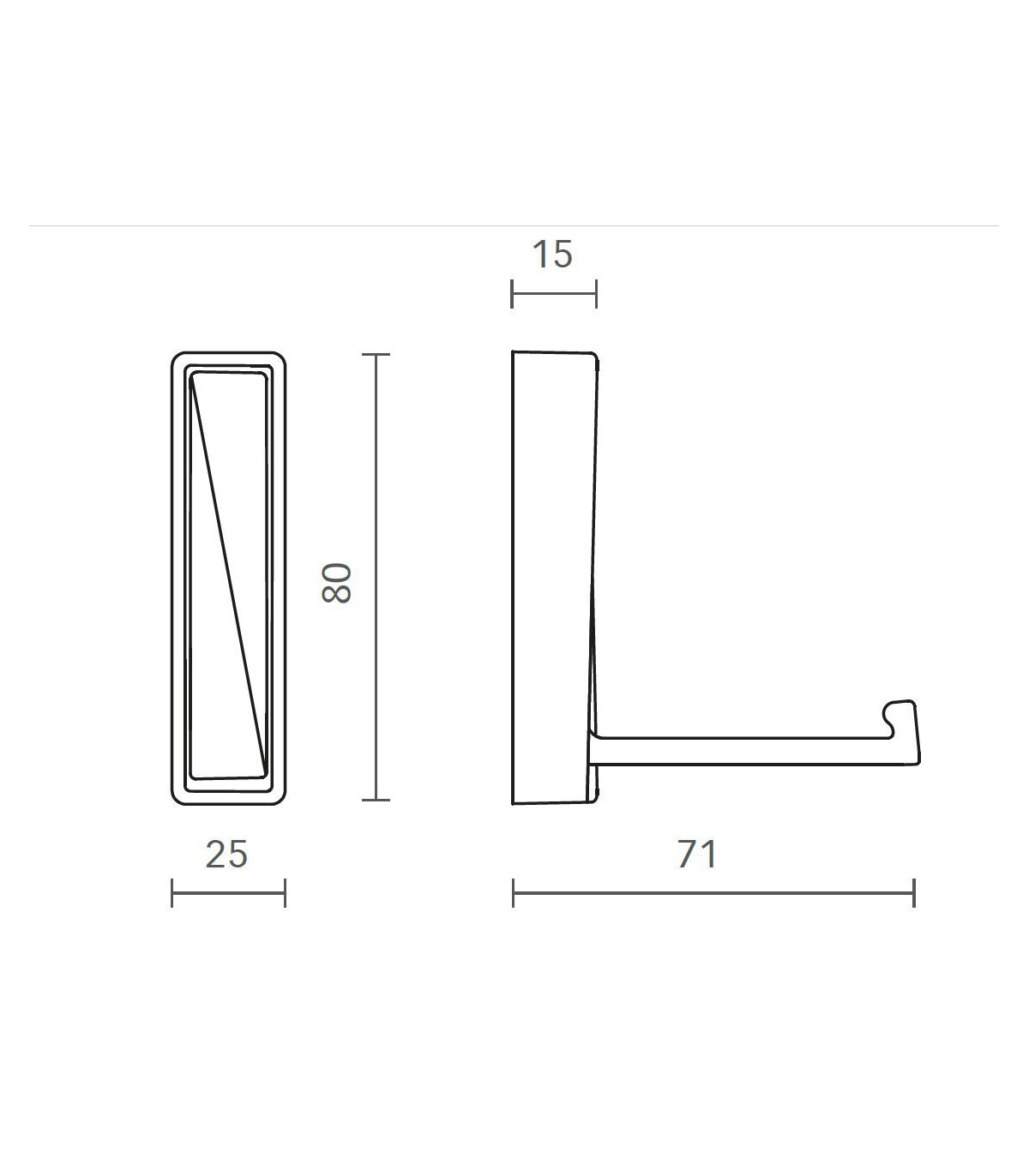 Patère porte manteaux rétractable série 1340 - Patère design et déc