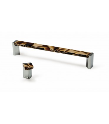 Poignée bouton série Triangle brun