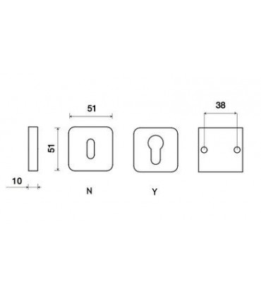 Poignée béquille de porte ou fenêtre ICE Q - Frascio
