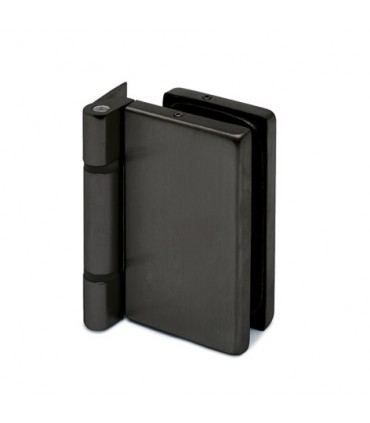 Charnière rectangulaire pour porte en verre