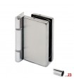 Charnière rectangulaire pour porte en verre Charnière rectangulaire pour porte en verre