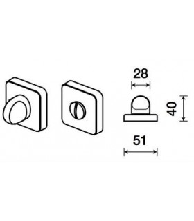 Poignée béquille de porte ou fenêtre ICE Q - Frascio