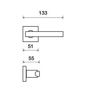 Poignée béquille de porte ou fenêtre KALE - Frascio