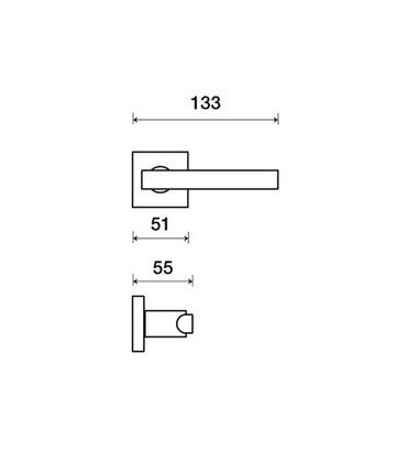 Poignée béquille de porte ou fenêtre KALE - Frascio