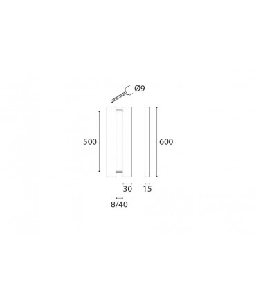 Poignée méplat pour porte en verre