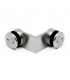 Raccord 90° verre / verre