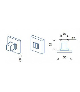 Poignée de porte et fenêtre modèle RAKE QT - Frascio