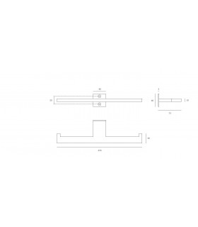 Porte rouleau papier toilette double SLIM BLACK Série Porte rouleau papier toilette double SLIM BLACK Série