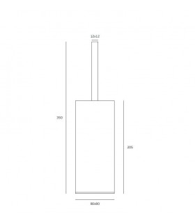 Porte balayette à poser SLIM BLACK Série Porte balayette à poser SLIM BLACK Série