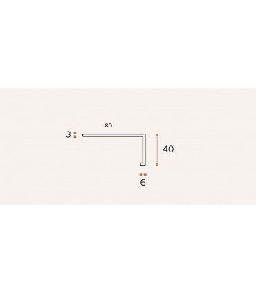 Poignée tirette série Profil 80/40