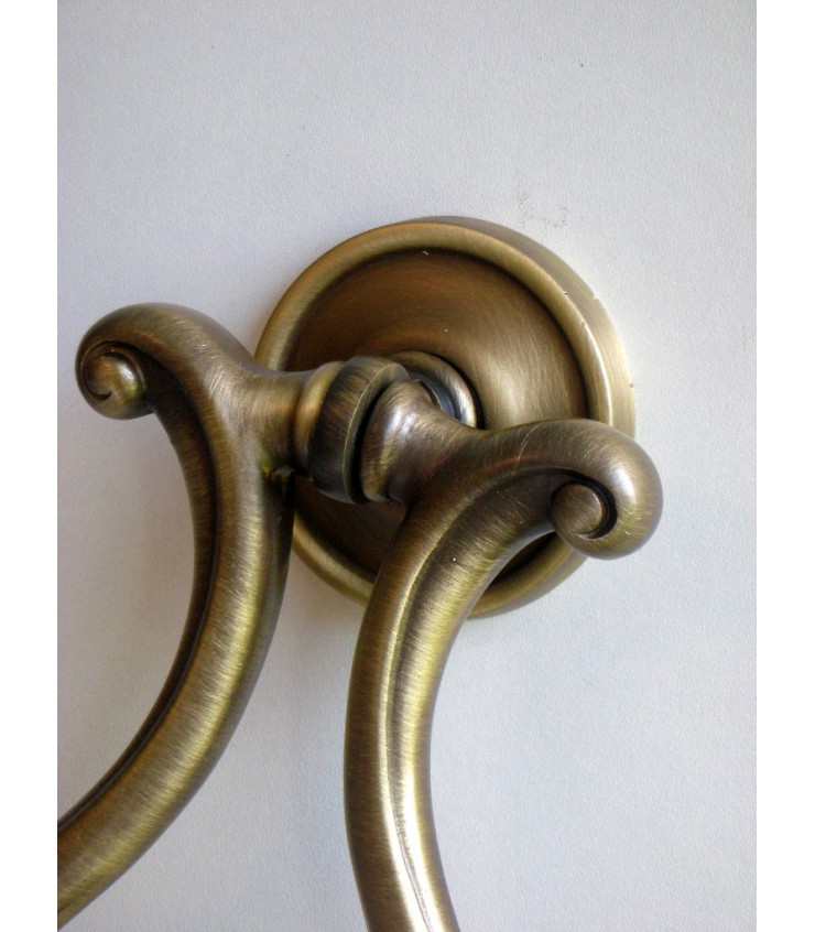 Heurtoir De Porte Vintage – Laiton Doré, 12x5,5 Cm, état Occasion, Sans Marque