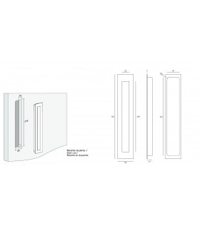Poignée cuvette série Open Closed détails techniques
