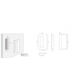 Poignée cuvette série Open Closed détails techniques