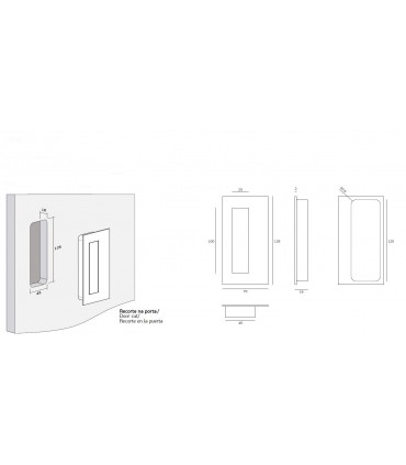 Poignée cuvette série Open Closed détails techniques
