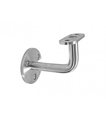 Support mural inox pour main courante plate