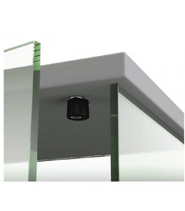 Butée excentrique pour porte de vitrine