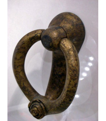 Heurtoir de porte série Rose bronze antique