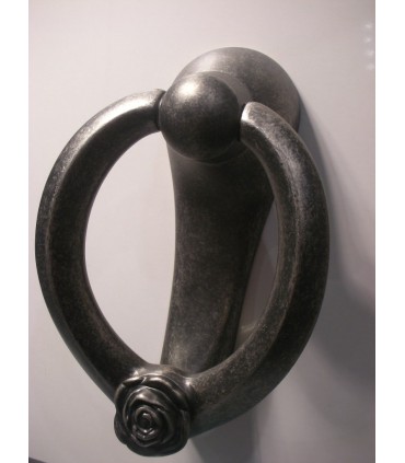 Heurtoir de porte série Rose gris antique