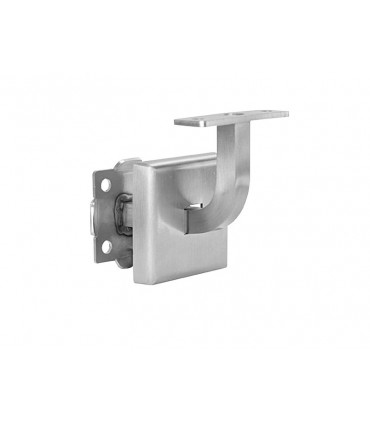 Support murale platine carrée pour main courante plate