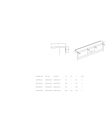 Poignée STRATT 0465 par Viefe