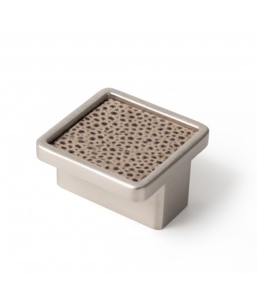 Poignées bouton inox et peaux synthétiques