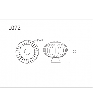 Bouton rond 43 mm laiton forme bouton de fleur