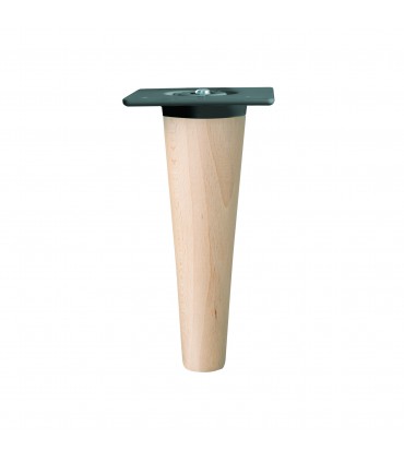 Pied droit conique en bois ambiance nordic