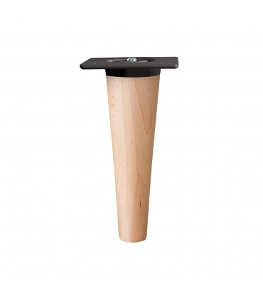 Pied droit conique en bois ambiance nordic