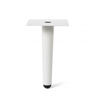 Pied incliné ou droit forme conique en acier